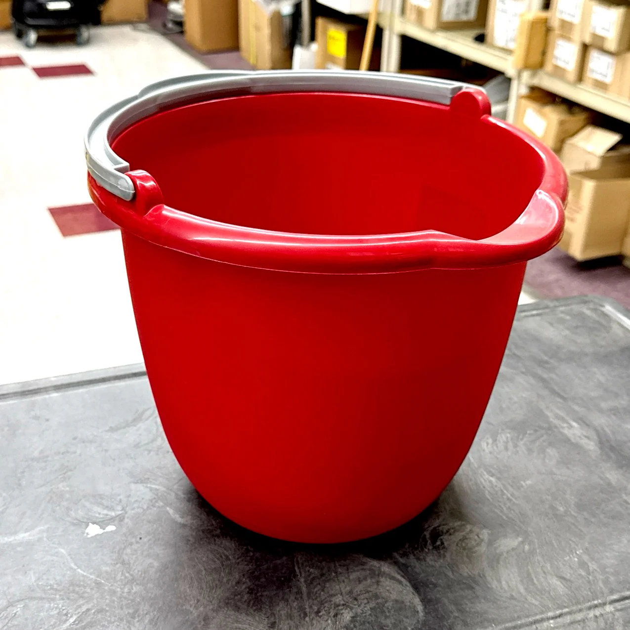 14qt RED PLASTIC BUCKET / PAIL - Jax All Clean Janitorial & Bui