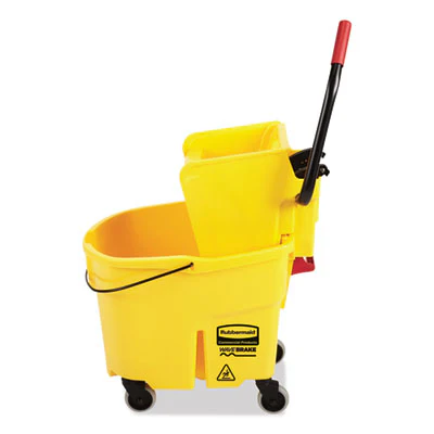 WAVEBRAKE 2.0 BUCKET & SIDE PRESS WRINGER COMBO YELLOW - Jax All Clean Janitorial & Bui