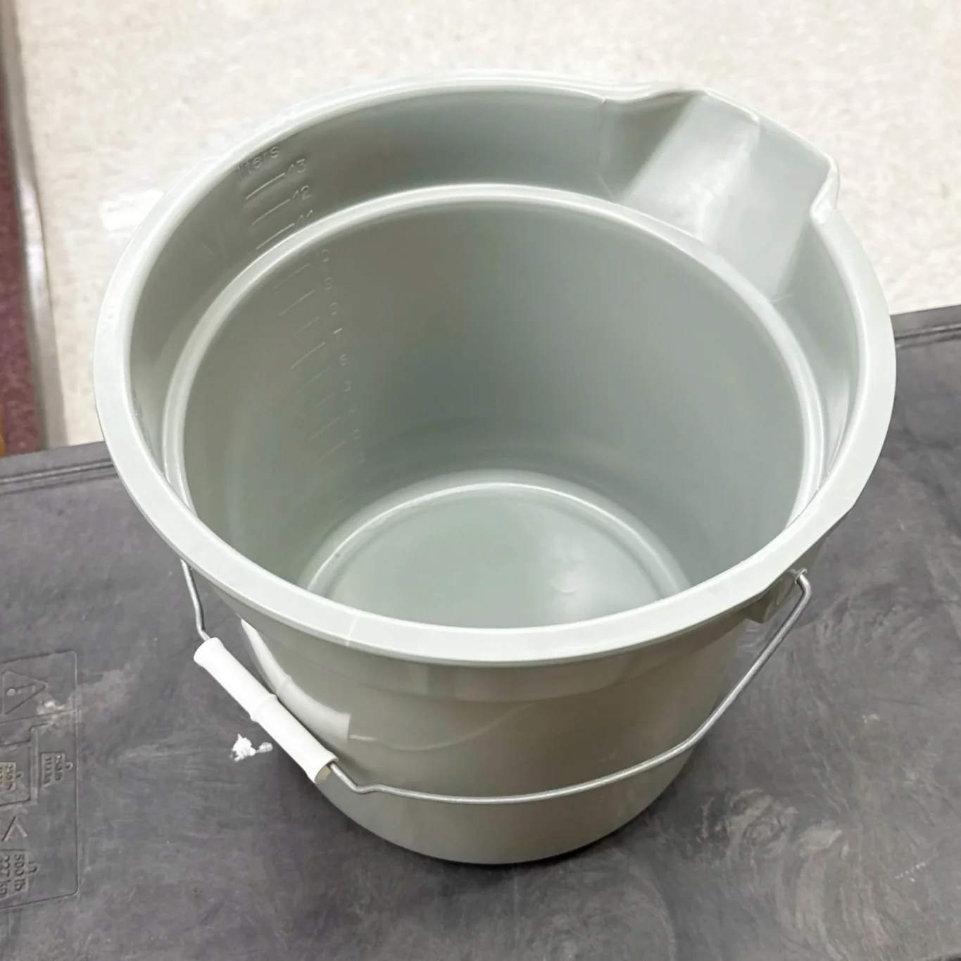 14 QT GRAY PLASTIC BUCKET / PAIL - Jax All Clean Janitorial & Bui