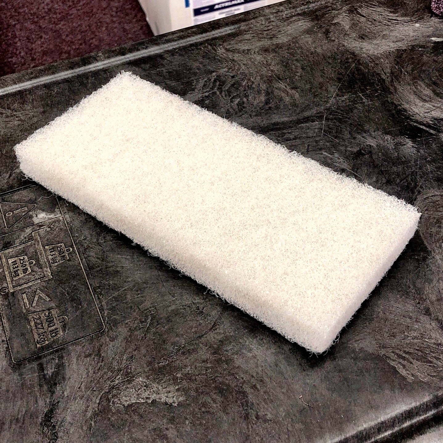 4X10 WHITE UTILITY PAD, LIGHT DUTY - Jax All Clean Janitorial & Bui