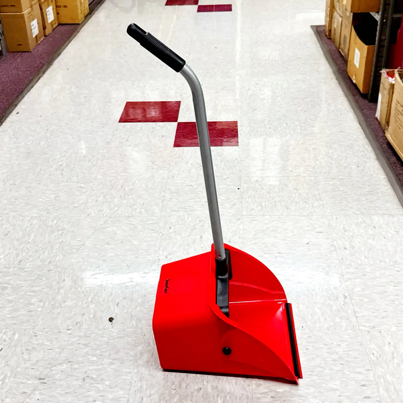 JUMBO RED PLASTIC LOBBY DUST PAN - Jax All Clean Janitorial & Bui