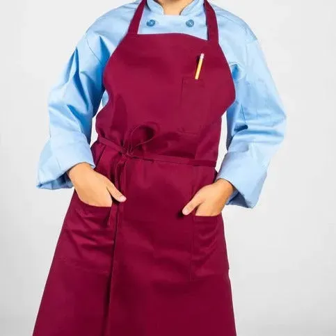 Cotton Blend Classic Twill Bib Aprons - Jax All Clean Janitorial & Bui