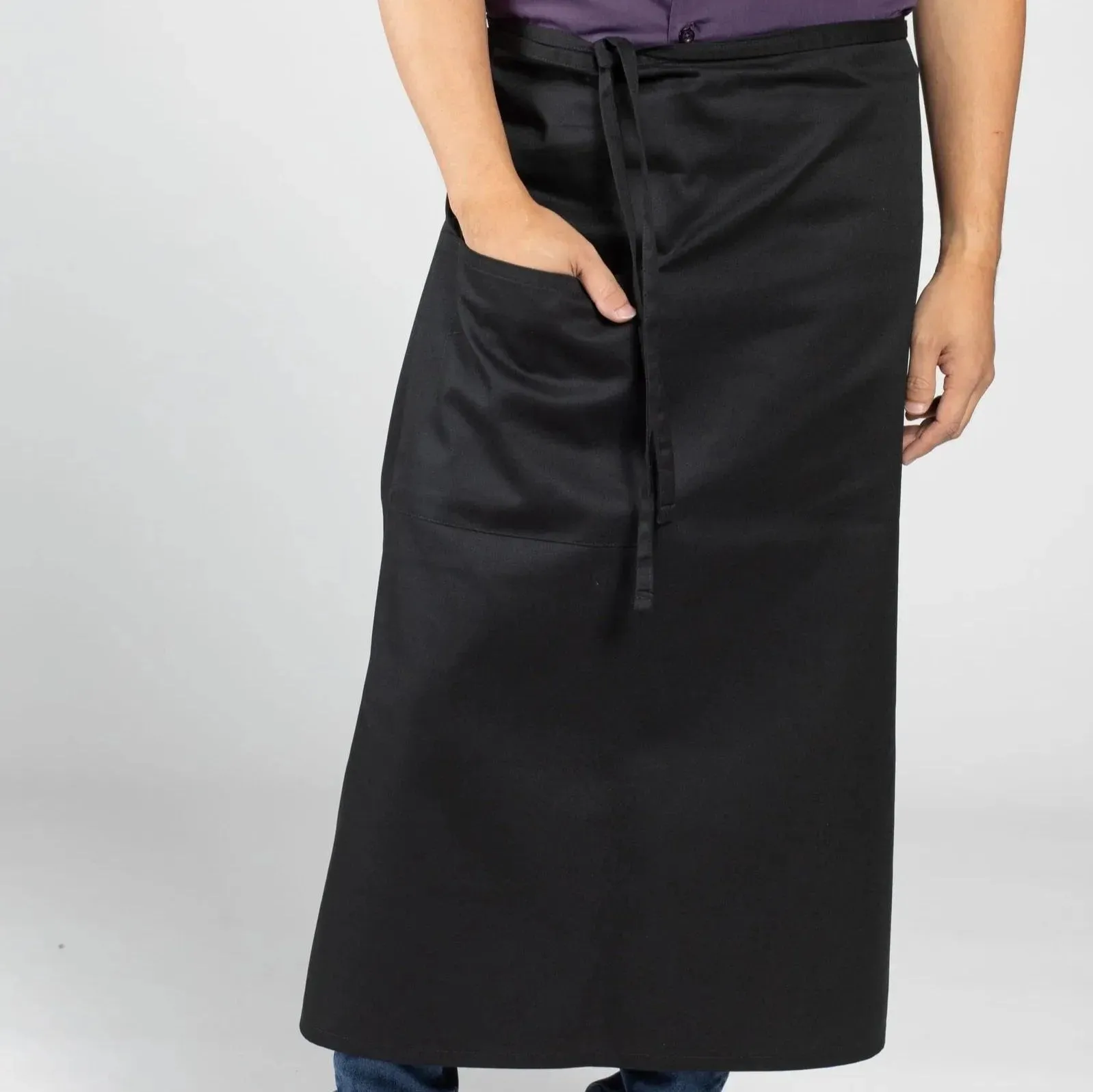 Twill Cotton Blend Full Bistro Aprons with one Pocket - Jax All Clean Janitorial & Bui