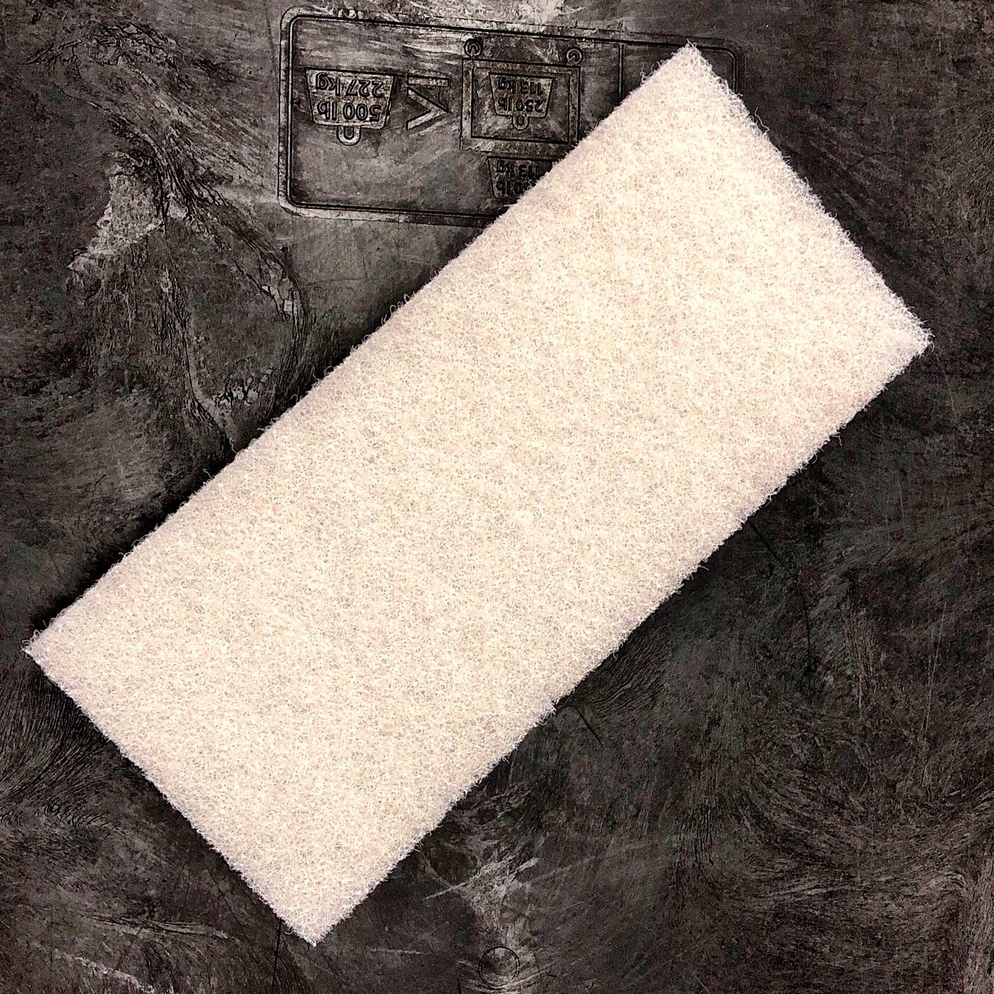 4X10 WHITE UTILITY PAD, LIGHT DUTY - Jax All Clean Janitorial & Bui