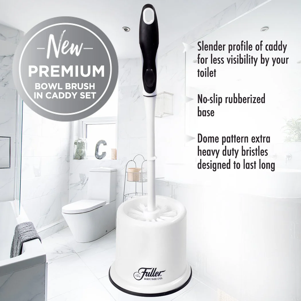 Premium Toilet Bowl Brush in Caddy Set - Jax All Clean Janitorial & Bui