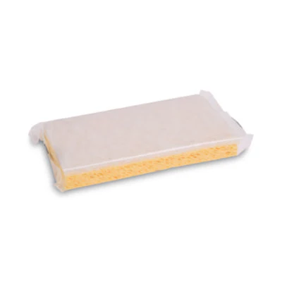 WHITE SPONGE SCRUBBER, LIGHT DUTY, (3.6