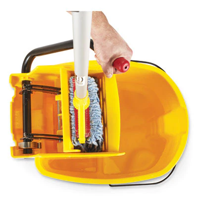WAVEBRAKE 2.0 BUCKET & SIDE PRESS WRINGER COMBO YELLOW - Jax All Clean Janitorial & Bui