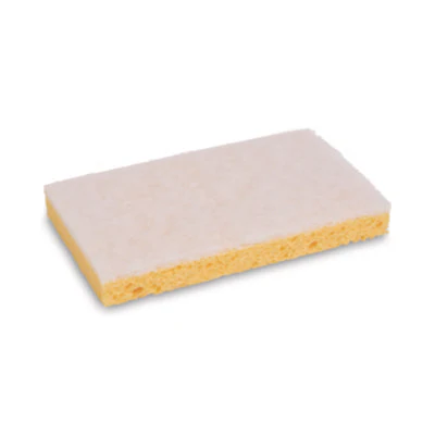 WHITE SPONGE SCRUBBER, LIGHT DUTY, (3.6