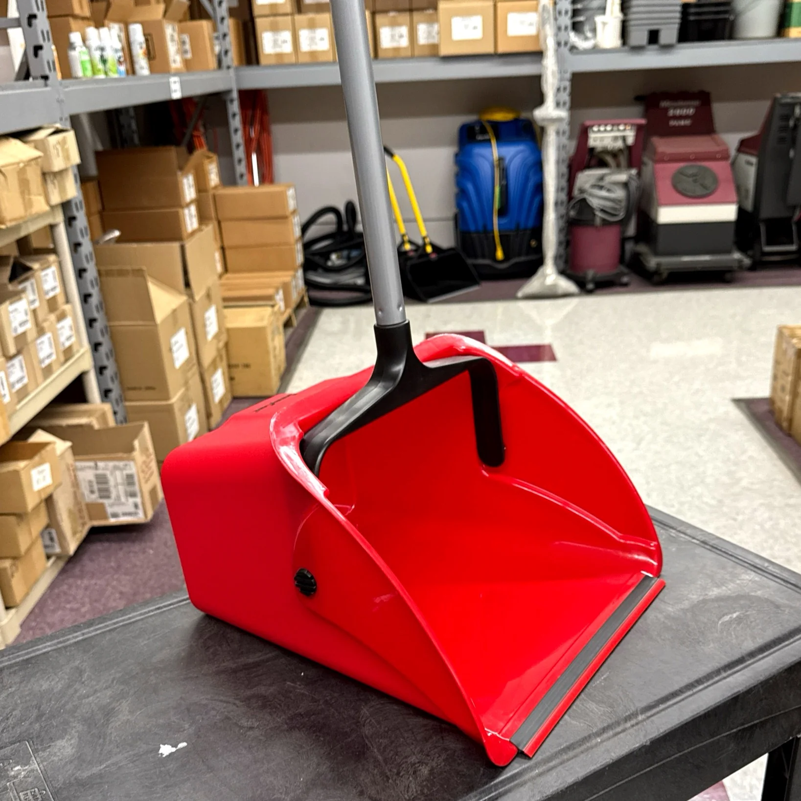 JUMBO RED PLASTIC LOBBY DUST PAN - Jax All Clean Janitorial & Bui